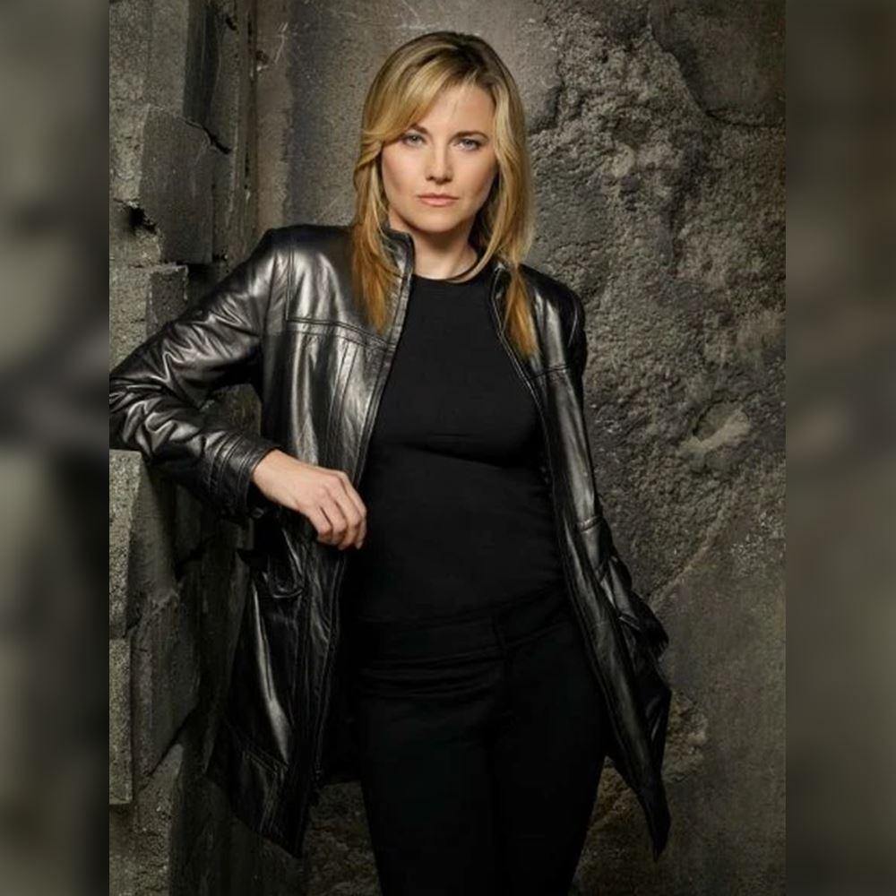 W013 Battlestar Galactica Lucy Lawless Leather Jacket - Home of Leather